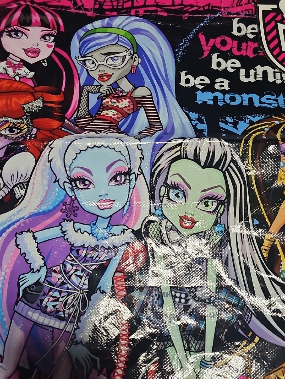 Monster High 2014 Mattel Reusable Tote Bag Shopping Bag - Picture 2 of 6